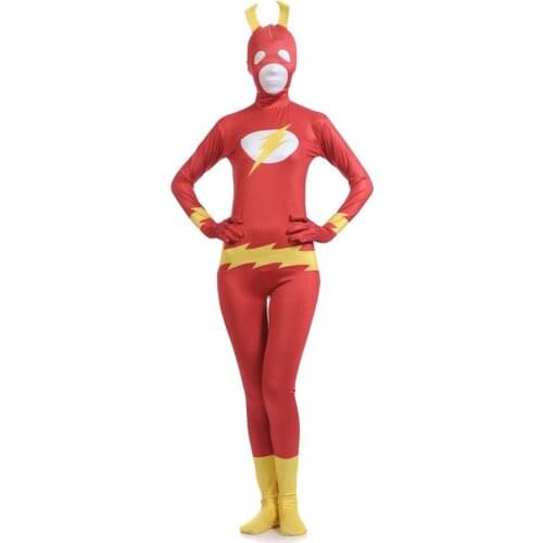 The Flash Season 6 Barry Allen Cosplay Costume Lycra Spandex Jumpsuit Superhero Mask Halloween Costume Carnival Outfit For Adult