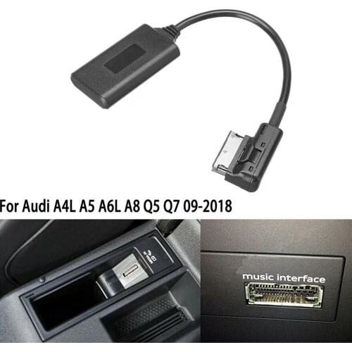 AMI MDI MMI Interface Car Bluetooth 5.0 Module AUX Receiver Cable Adapter for Audi A4 A5 A6 A7 A8 3G Q5 Q7 System