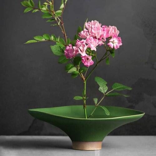 Handmade Stoneware Dinner Plate Household Dish Plate Japanese Japanese Style Tableware Creative Dim Sum Fruit Plate Western Past