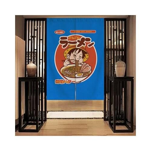 Japanese style Linen Fabric curtain kitchen bedroom restaurant livingroom hotel cafe door Noren