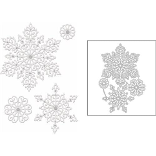 2020 New Christmas Metal Cutting Dies and Background Snowflake Die Scrapbooking For Crafts Greeting Card Making no Stamps Sets