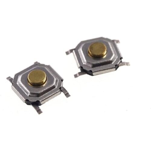 Tape & Reel Miniature Tact Switch 4x4x1.7 mm ( 5.2x5.2x1.7) SMT Horizontal Vertical Surface Mount Reflow Solder light Push SPST