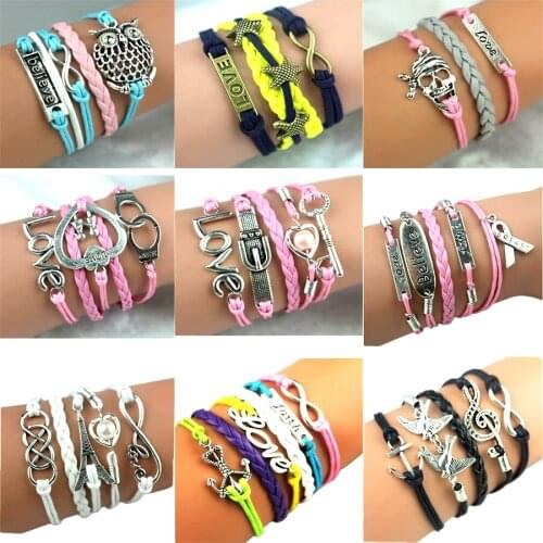MixMax 30PCs/Lot Womens Cuff Bracelets Girls Party Gifts Variety of Styles Fashion Jewelry Wholesale Brand New FREE SHIPPING