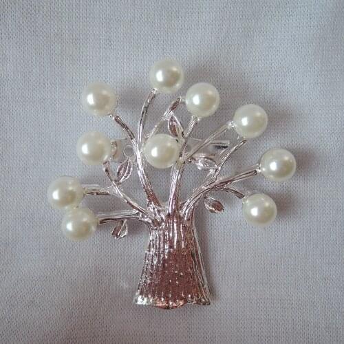 Top fashion glass pearl brooch