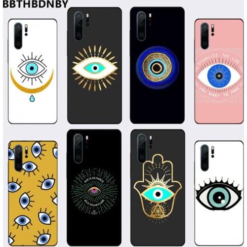 Fashion Evil eye Phone Case For Huawei P9 P10 P20 P30 Pro Lite smart Mate 10 Lite 20 Y5 Y6 Y7 2018 2019