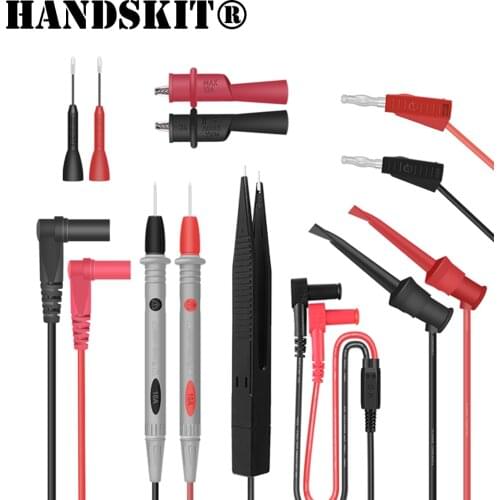 Electrical Multimeter Test Leads Set with Alligator Clips Test Hook Test Probes Lead Professional Kit 1000V 10A