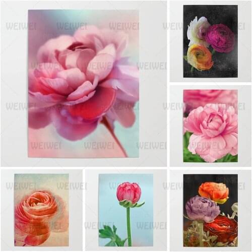 Home Decoration Wall Art Prints Pictures Modular Rose Flower Poster Painting Cuadros On Canvas For Living Room No Framework