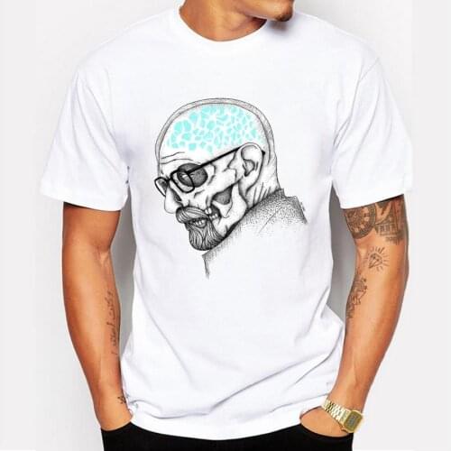 2019 latest mens fashion art design heisenberg printing t-shirt hot sale breaking bad tee shirts Hipster cool tops