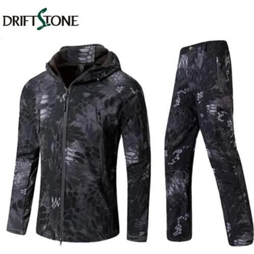 NEW TYPHON TAD Tactical Softshell Camouflage Outdoors Suit Men Army Waterproof Hoody Clothing Set Military Uniform