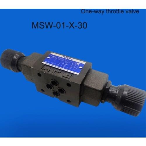 One-way throttle valve Superposition One-way throttle valve MSW-01-X-30 MSW-06-X-10 YUKEN