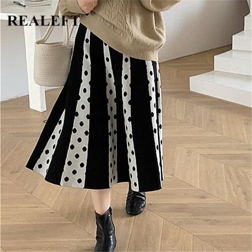REALEFT Women's Knitted Skirts