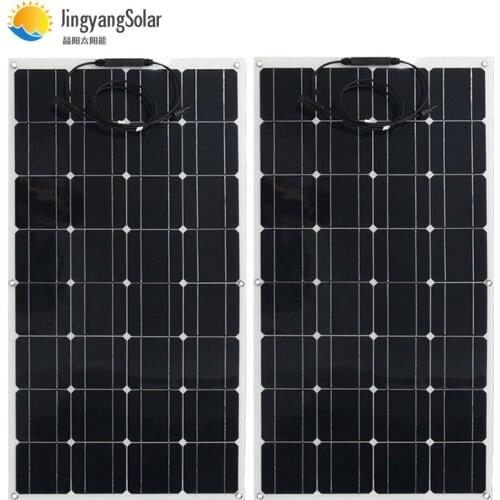 Solar Panel 100W 12V Semi Flexible Solar module Solar Cell Monocrystalline 100W 200W 300W 400W