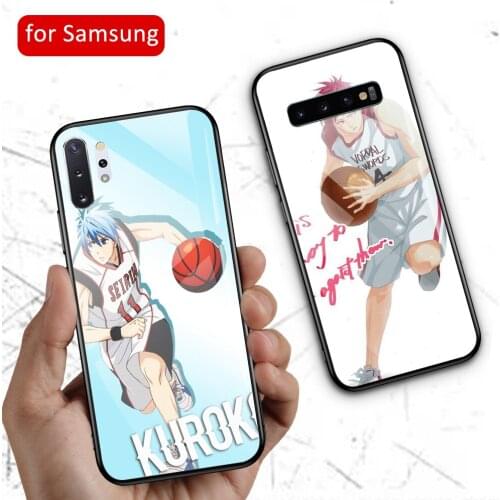 MimoseCase for Samsung S20 Plus Kurokos Basketball Glass Cover for Galaxy Note 8 9 10 plus S8 S9 S10 s20 plus s20 Ultra S10e