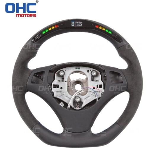 100% Real Carbon Fiber LED Performance Steering Wheel compatible for E82 E90 E87 E91 E92 E93 3 Series