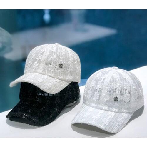 Womens Lace Baseball Caps Snapback Casquette Visor Cap Breathable Mesh Floral Hat Gorras Summer Cap