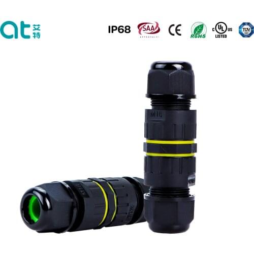 1pcs M16 IP68 Waterproof Connector 2 Pin 3 Pin Electrical Terminal Adapter Wire Connector Screw Solderless Connector LED Cable