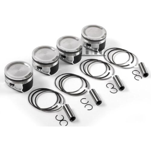 4x Engine Pistons & Rings 81mm STD Set For VW Je tta Beetle Golf GTI Audi A4 1.8T