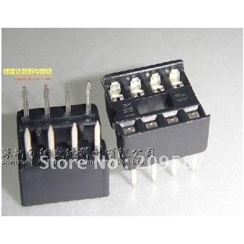 80pcs 8 Pin 2.54mm DIP SIP IC Sockets Adaptor Solder Type