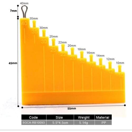 Carp Fishing Accessories Hair Gauge for Carp Hair Rig Measurement Tools Carp