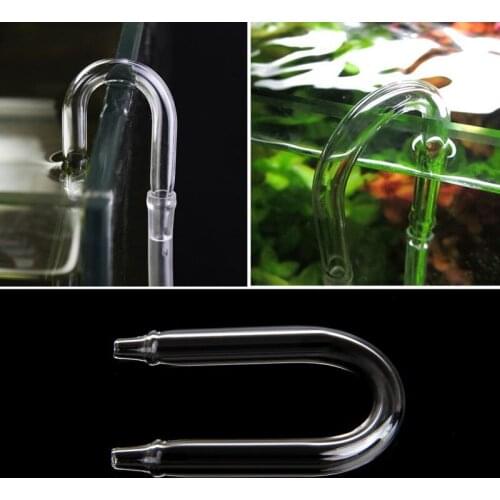 Aquarium Co2 System Diffuser Check Valve U Shaped Glass Tube Bend Accessory DIY