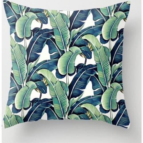 Banana Leaves Cushion Cover Decorative Pillow Cover Case Seat Car Home Decor Throw Pillowcase Decoration