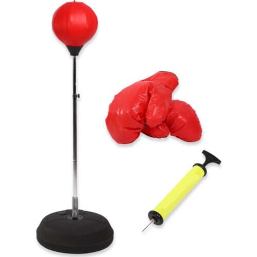 Boxing Gloves Adult Boxing Punch Exercise Bag Ball Vertical Punching Ball With Stand And Gloves Inflatable Boxing Sandbag