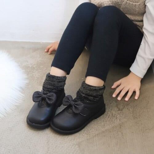 Baby girl boots baby child warm womens boots beauty bow rain boots rubber shoes fashion toddler children jelly shoes