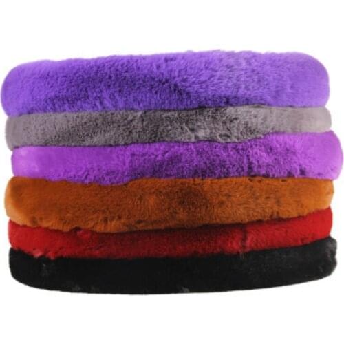 Universal 37-39cm Pink Steering Wheel Cover Soft Warm Plush Steering Wheel Cover For Winter Car Steering Wheel Interior Parts