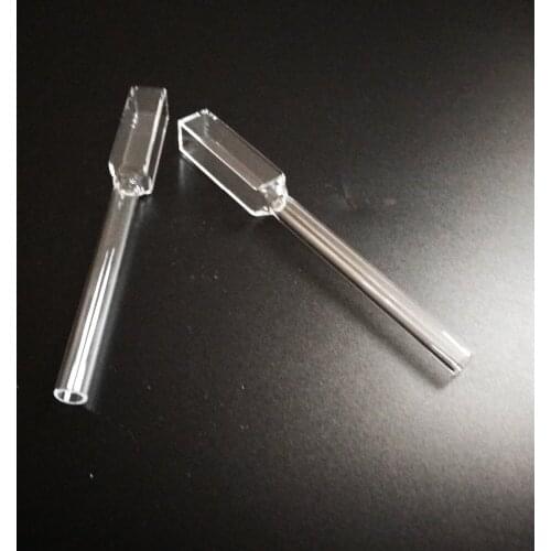 Four sides clear Fluorometer quartz cell with graded seal tube