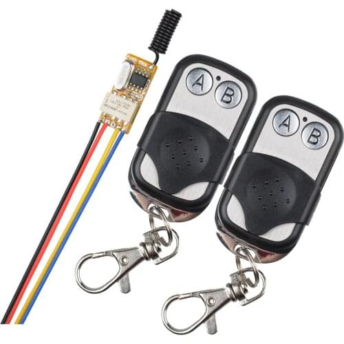 DC 3.7V 5V 6V 7V 9V 12V Mini Relay Switch Wireless Remote Control Power LED Lamp Controller Button Car Modified 315mhz 433Mhz