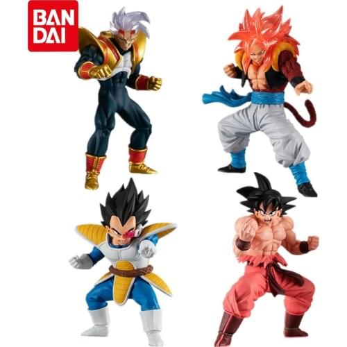 Bandai Genuine Gashapon Dragon Ball GT Super Z HG04 Action Figure Hand-Model Toys Gifts Kaiouken Goku Gogeta Vegeta IV Baby