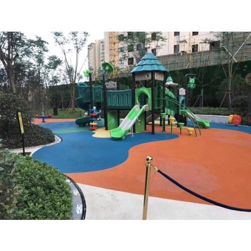 Exported to Bahamas Nontoxic Plastic Playground Set HZ-H005 20 Years' Manufacturer