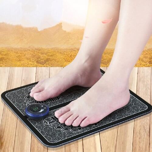 Electric EMS Foot Massager Pad Feet Muscle Stimulator Leg Reshaping Foot Massage Mat Relieve Ache Pain Health Care Massage Salud