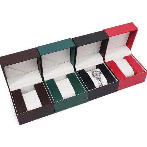 PU Leather Watch Box Jewelry Joyero Organizer Dust-Proof Watch Storage Box Display Stand Jewelry Boxбраслеты на руку Gift Boxes