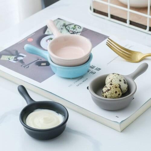 Ceramic Seasoning Dish Japanese-style Sauce Dish Home Creative With Handle Dipping Sauce Dish Mustard Soy Sauce Dish Vinegar