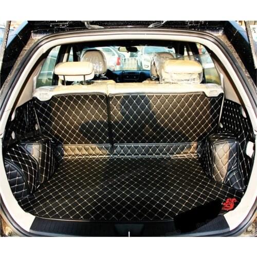 Leather Car Trunk Mat Cargo Liner for kia sportage 2 je km rear boot cover accessories seat 2004 2005 2006 2007 2008 2009