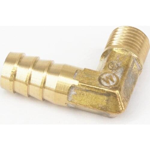 Hose Barbed I/D 12mm x 1/4" BSP Male Thread Elbow Brass coupler Splicer Connector fitting for Fuel Gas Water
