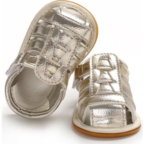 Summer Baby Boys Breathable Anti-Slip PU Shoes Sandals Toddler Soft Soled 0-18M