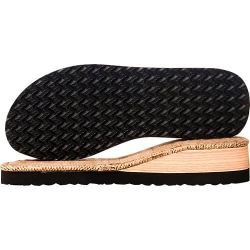 DIY Hand Knitting Materials Slippers Rubber Outsoles for Shoes High Heel Platform Anti-Slip Crochet Needles Indoor Slippers Sole