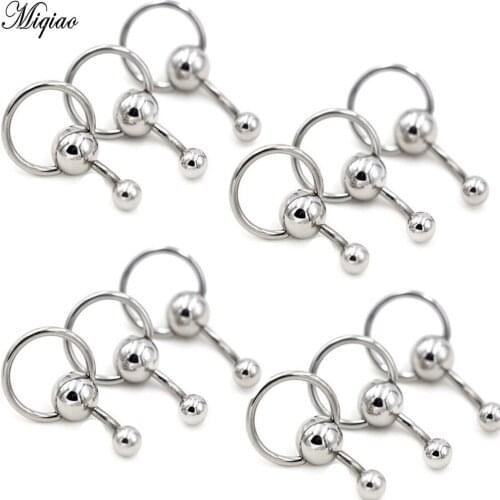 Miqiao 1pcs European and American Hot Selling Body Piercing Jewelry Belly Button Nail Stainless Steel