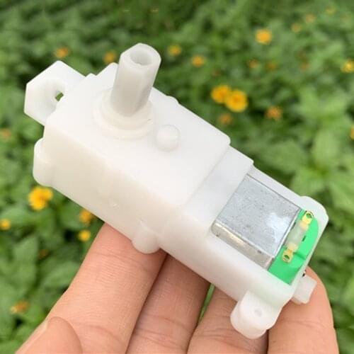 DC 3V-6V 3.7V 120RPM Micro 260 Gear Motor Mini TT Motor Reversible Slow Speed DIY Robot Smart Car Toy Model