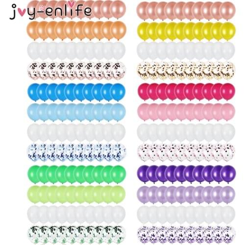 43pcs Rose Gold Latex Balloon Set Metallic Confetti Balloon Birthday Party Decoration Wedding Baby Shower Anniversary Supplies