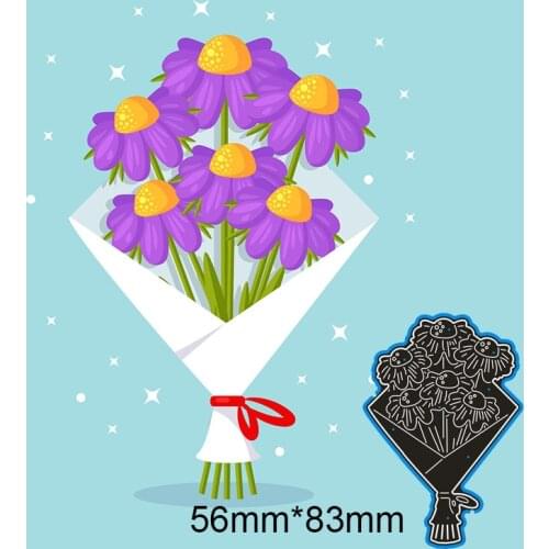 56*83mm Bouquet of flowers new Metal Cutting Dies for decor card DIY Scrapbooking stencil Paper Album template Dies