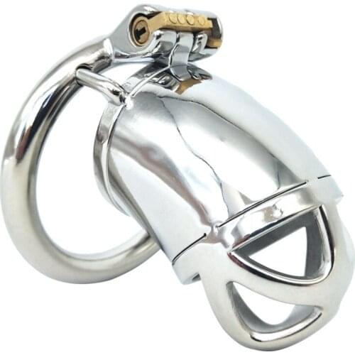 Penis Sleeve Male Chastity Cage Device Stainless Steel Chastity Belt Sex Toys For Men Penis Ring Bird Cock Cage Lock