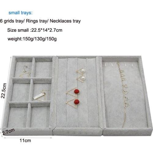Factory Price Tray Rings Bracelets Gift Box Jewelry Storage Jewellery Organizer Earrings Holder Small Size Fit Most Room Space