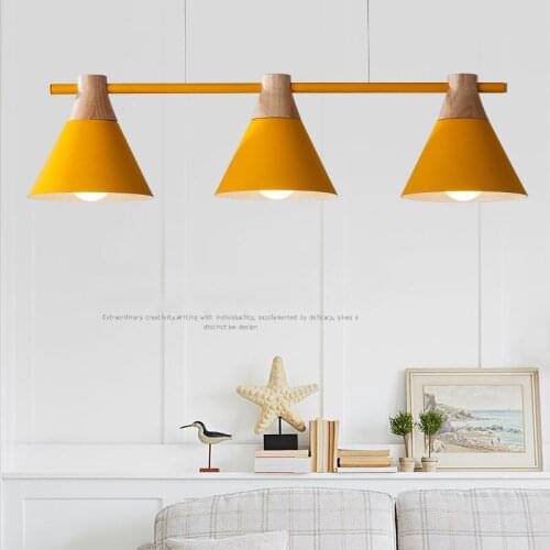 Modern and simple three-headed chandelier study room childrens room office bar table lamp