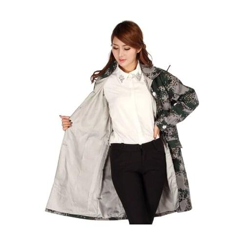 Silver coral anti-radiation smock professional radiation proof camouflage coat anti-radiation tooling female SHD017