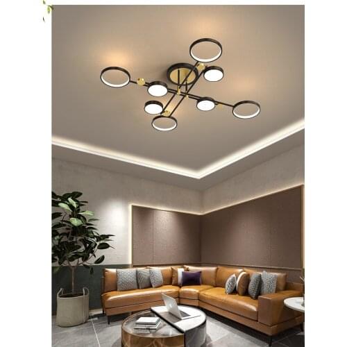 Modern minimalist living room lamp light luxury art Nordic restaurant chandelier