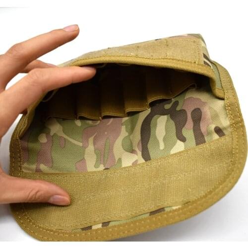 Gexgune Tactical 12 Rounds Shotshell Reload Holder Molle Pouch for 12 Gauge/20G Magazine Ammo Round Cartridge Holder Tactical Po