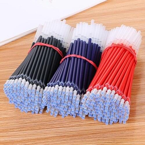Hot 20Pcs Gel Pen Refills Ink Needle Tubing 0.5mm Penpoint Office School Supplies